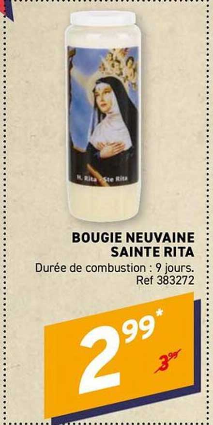 BOUGIE NEUVAINE SAINTE RITA