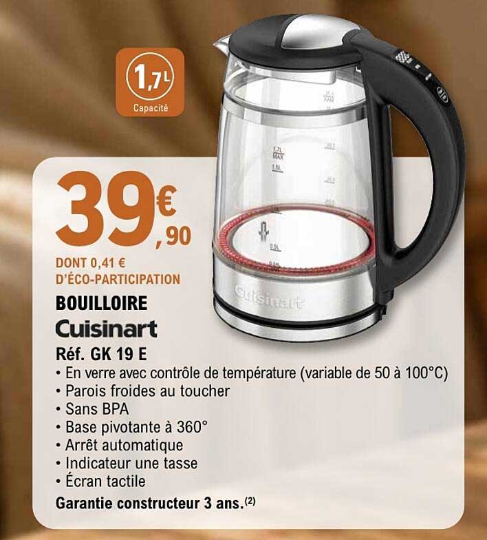 BOUILLOIRE Cuisinart Réf. GK 19 E