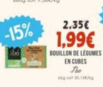BOUILLON DE LÉGUMES EN CUBES
