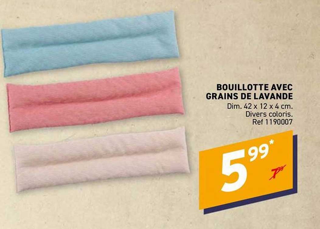BOUILLOTTE AVEC GRAINS DE LAVANDE