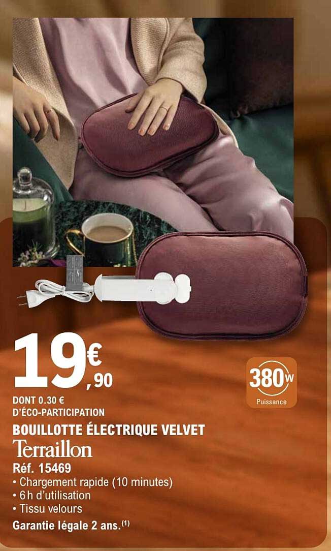 BOUILLOTTE ÉLECTRIQUE VELVET