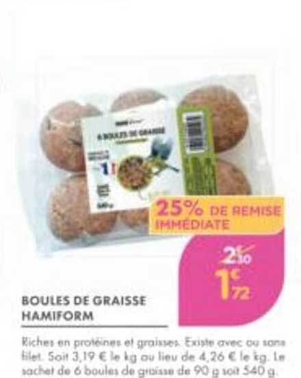 BOULES DE GRAISSE HAMIFORM