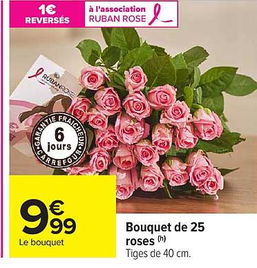 Bouquet de 25 roses (h)