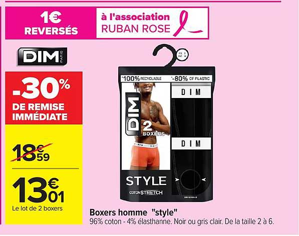 Boxers homme "style"