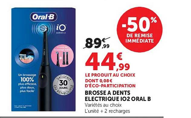 BROSSE A DENTS ELECTRIQUE IO2 ORAL B
