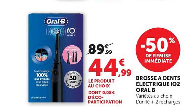 BROSSE A DENTS ELECTRIQUE IO2 ORAL B
