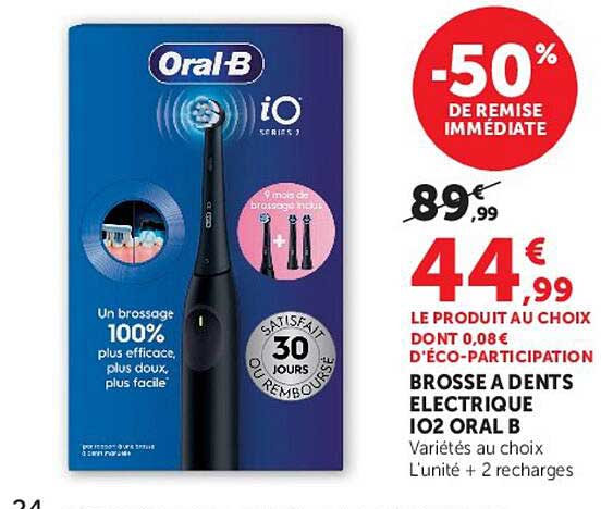 BROSSE A DENTS ELECTRIQUE IO2 ORAL B