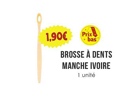 BROSSE À DENTS MANCHE IVOIRE