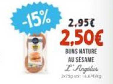 BUNS NATURE AU SÉSAME