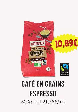 CAFÉ EN GRAINS ESPRESSO