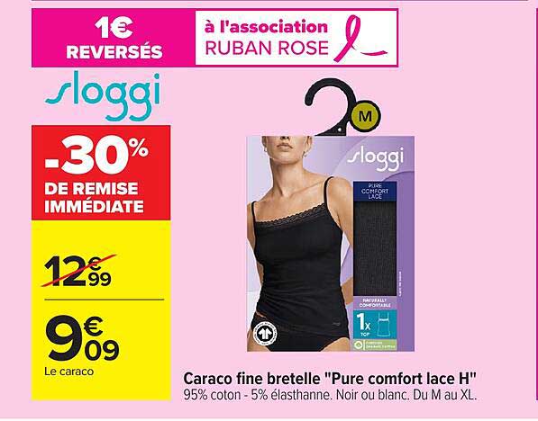 Caraco fine bretelle "Pure comfort lace H"