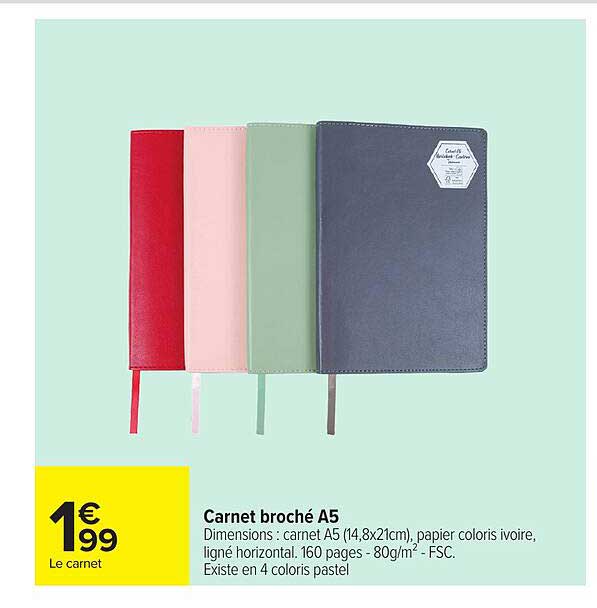 Carnet broché A5