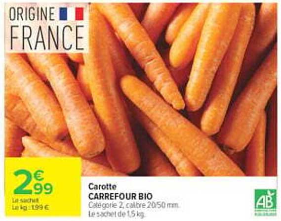 Carotte CARREFOUR BIO