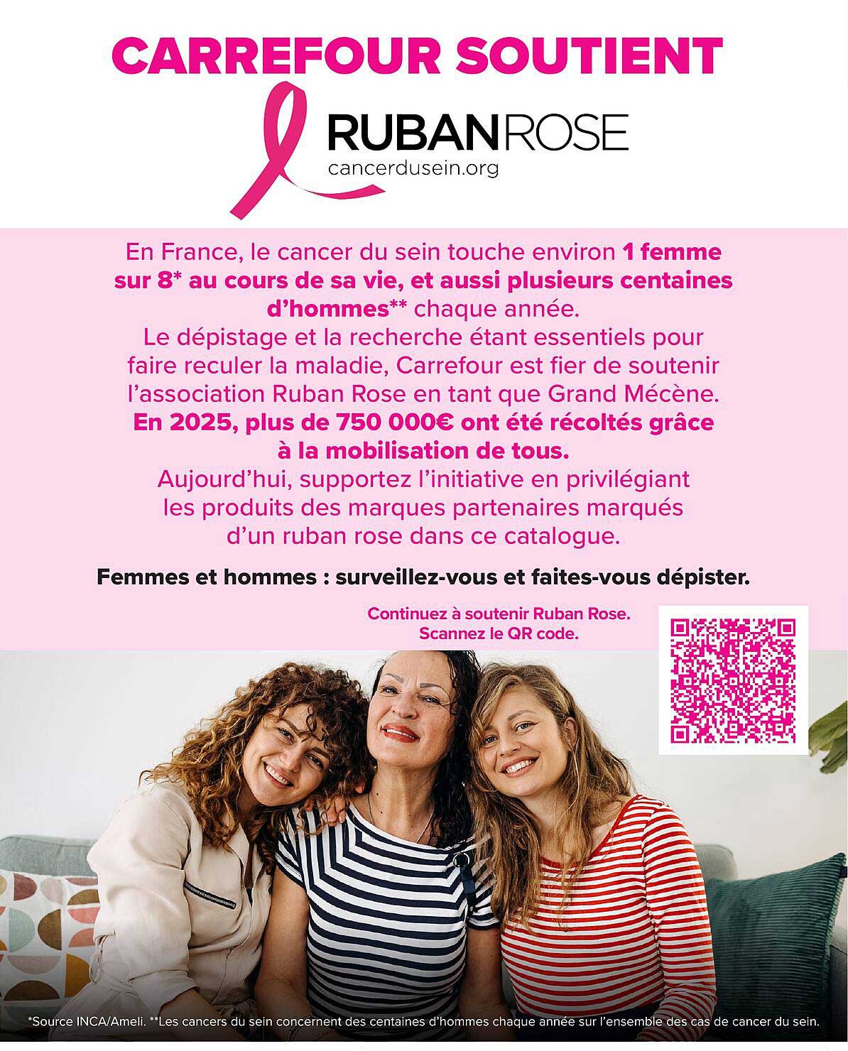 CARREFOUR SOUTIENT RUBANROSE