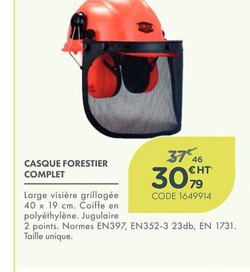 CASQUE FORESTIER COMPLET