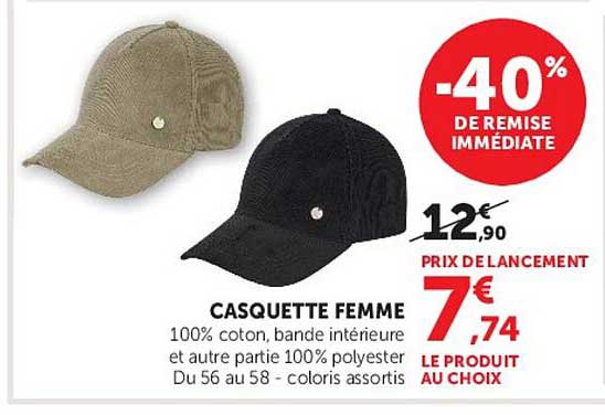 CASQUETTE FEMME