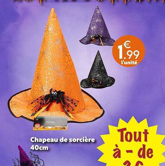 Chapeau de sorcière 40cm