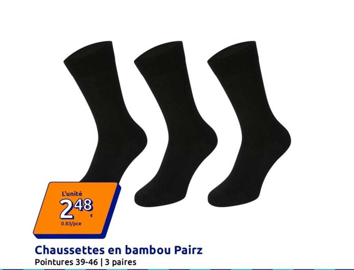 Chaussettes en bambou Pairz