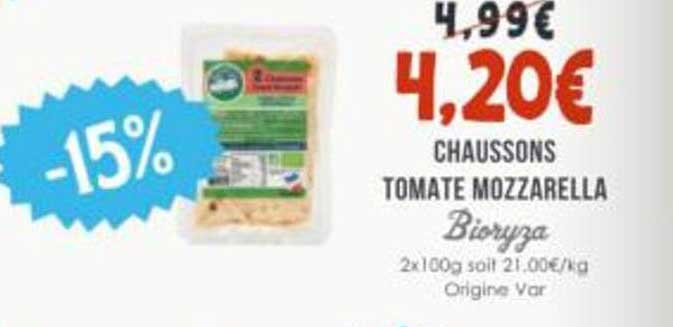 CHAUSSONS TOMATE MOZZARELLA Biozyga