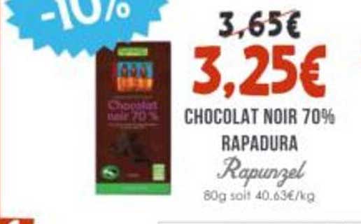 CHOCOLAT NOIR 70% RAPADURA Rapunzel