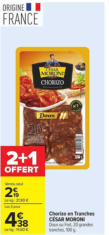 Chorizo en Tranches CÉSAR MORONI