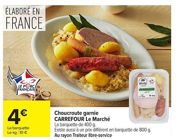 Choucroute garnie CARREFOUR Le Marché