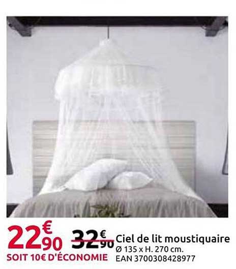 Ciel de lit moustiquaire