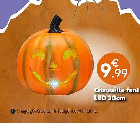 Citrouille fant LED 20cm