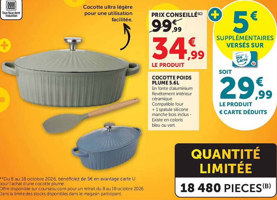 Cocotte poids plume 5.6L