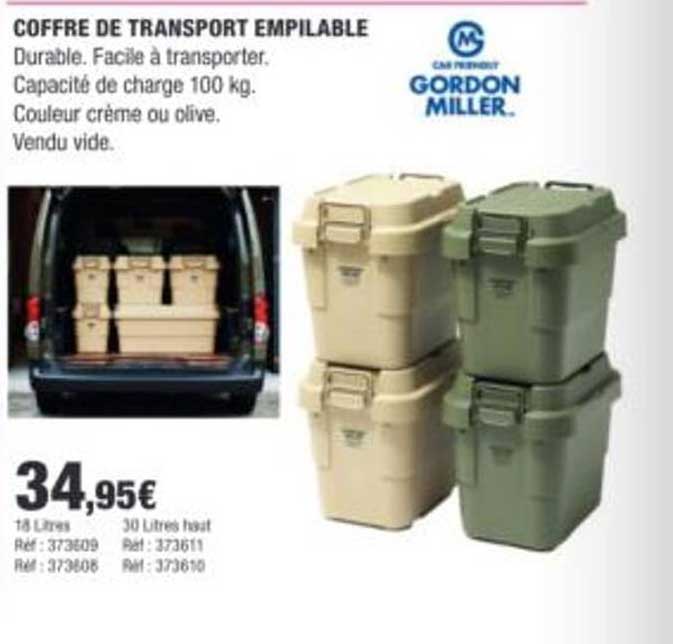 COFFRE DE TRANSPORT EMPIABLE