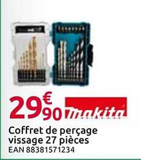 Coffret de perçage vissage 27 pièces