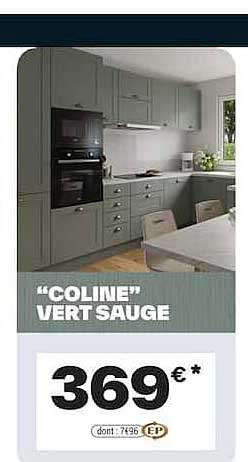 "COLINE" VERT SAUGE