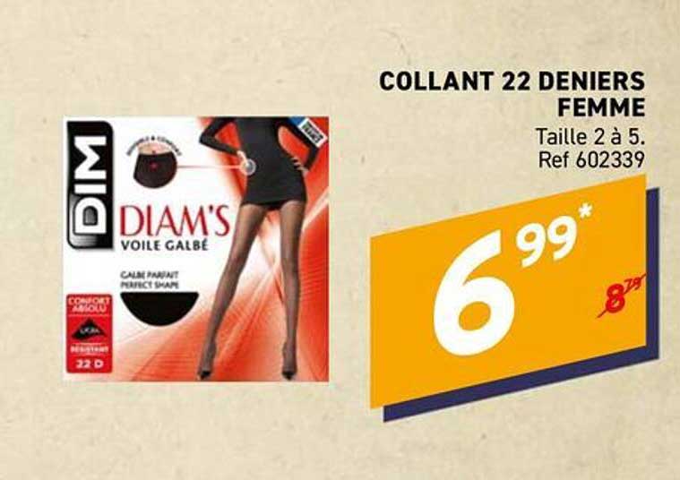 COLLANT 22 DENIERS FEMME Taille 2 à 5. Ref 602339