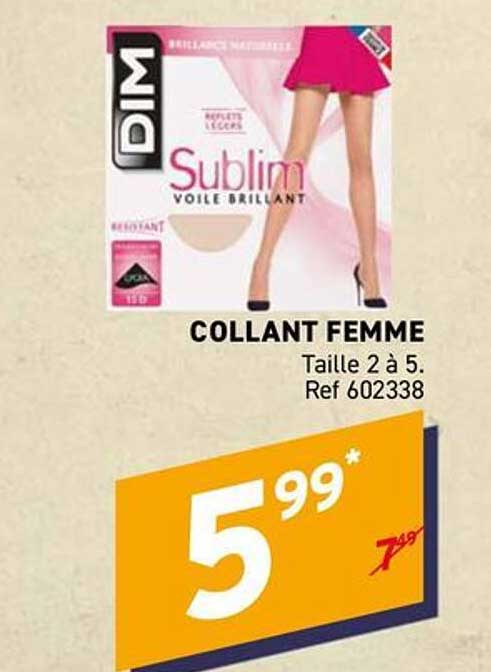 COLLANT FEMME Taille 2 à 5. Ref 602338