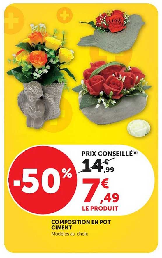 COMPOSITION EN POT CIMENT