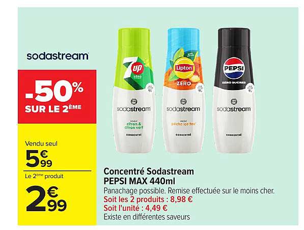 Concentré Sodastream PEPSI MAX 440ml