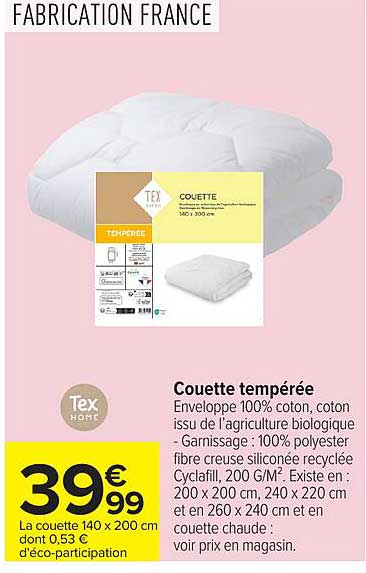Couette tempérée