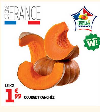 COURGE TRANCHÉE