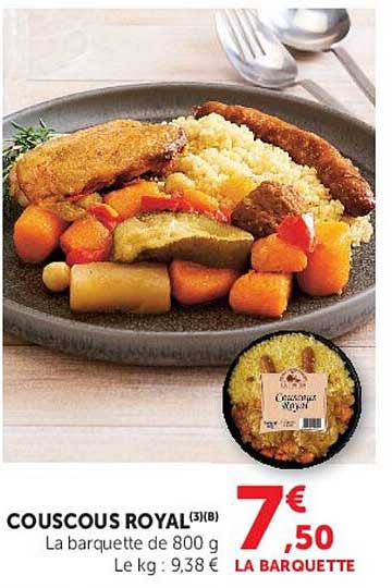 COUSCOUS ROYAL (3) (8) La barquette de 800 g