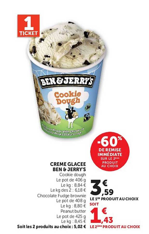 CREME GLACEE BEN & JERRY'S