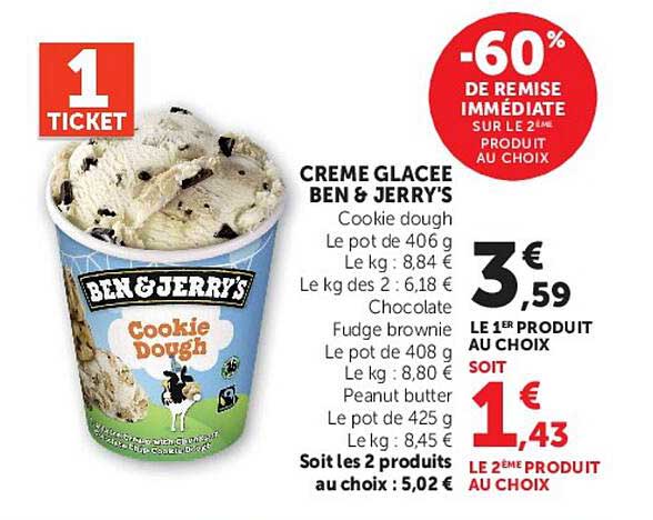 CREME GLACEE BEN & JERRY'S