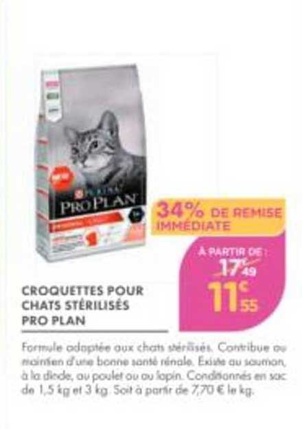 CROQUETTES POUR CHATS STÉRILISÉS PRO PLAN