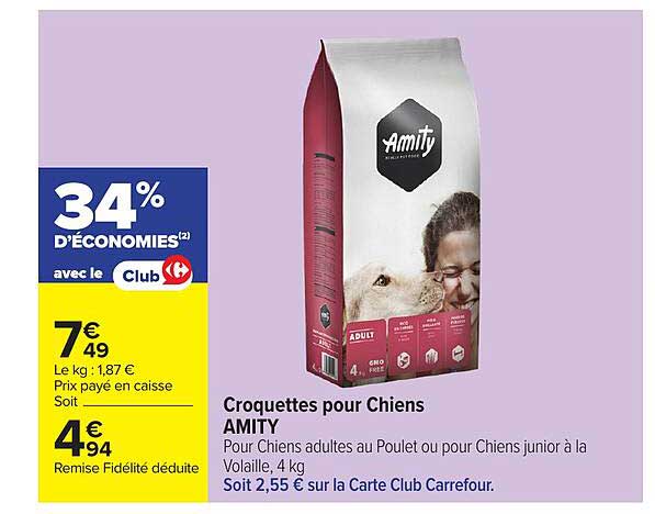 Croquettes pour Chiens AMITY