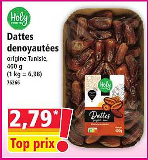Dattes denoyautées origine Tunisie, 400 g