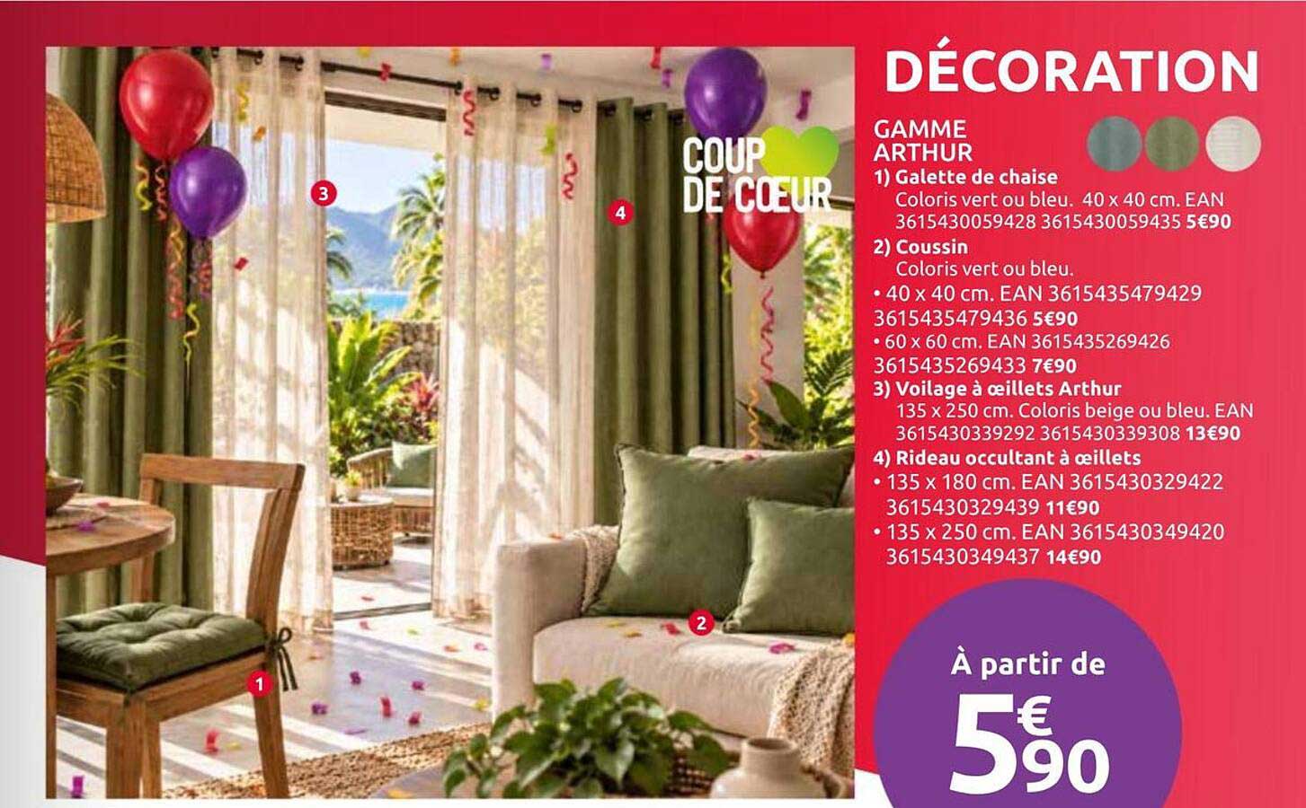 DÉCORATION GAMME ARTHUR