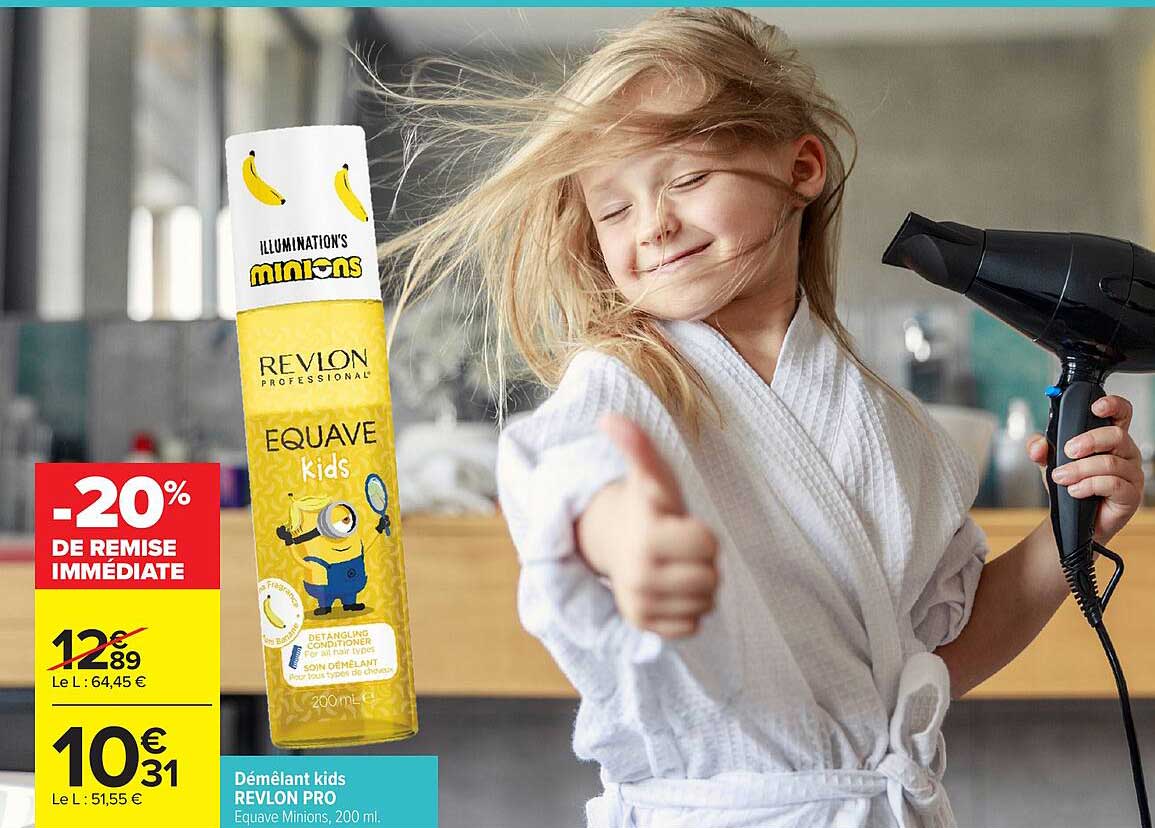 Démêlant kids REVLON PRO Equave Minions, 200 ml