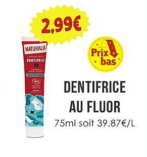 DENTIFRICE AU FLUOR