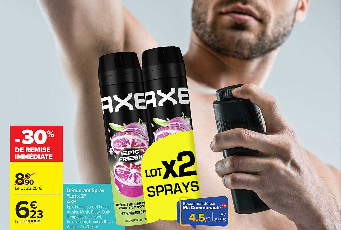 Déodorant Spray "Lot x 2" AXE