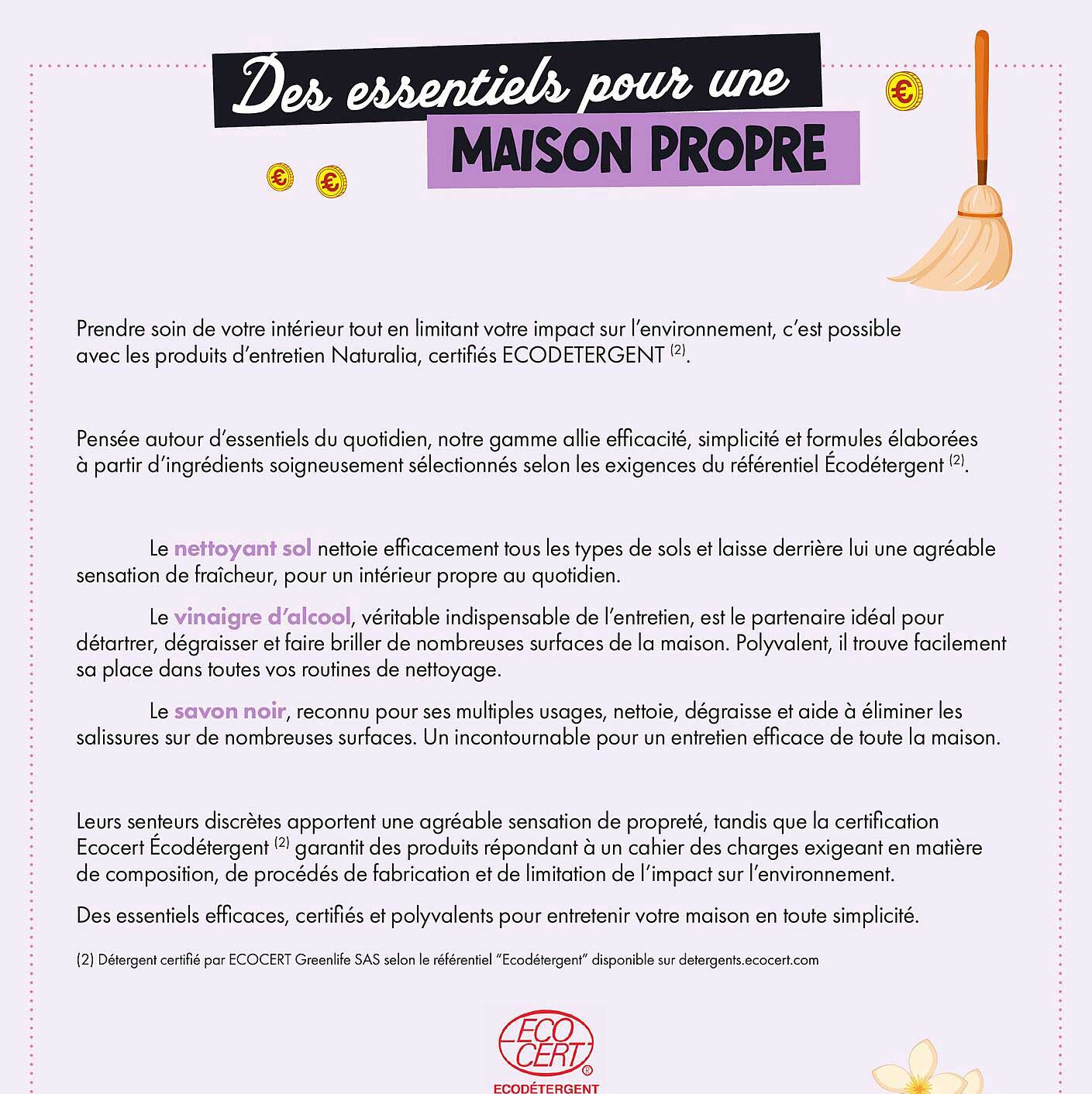 Des essentiels pour une MAISON PROPRE