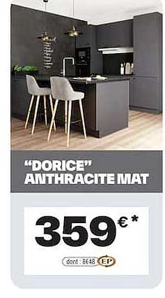 "DORICE" ANTHRACITE MAT